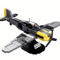 327 Chiếc Gạch Đồ Chơi Chiến Tranh Thế Giới Thứ Hai Đức BF-109 Mô Hình Máy Bay Chiến Binh Quân Sự Vũ Khí Gunship Kỹ Thuật Khối Xây Dựng Đồ Chơi Quà Tặng