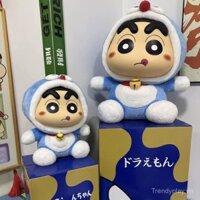 32cm Hình lớn cực lớn Crayon Shin-chan Doraemon Búp bê nhựa vinyl trang trí mô hình dễ thương quà tặng cho bạn bè