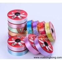 3,2cm x 35m Dây ruy băng nhựa PP trang trí bong bóng