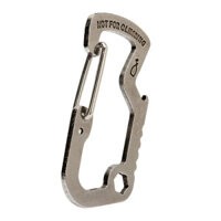 3.3 * 6.8Cm Mùa Xuân Móc Khóa 3Cr Thép Không Gỉ Chai Opener EDC Đa Chức Năng D-Clasp Chính Khóa