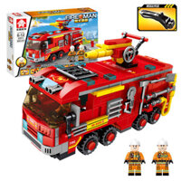 33 đến 8 trong 1 Xe Cứu Hỏa Kỹ Thuật Cần Cẩu Trẻ Em Các Hạt Nhỏ Tương Thích Lego Bé Trai Lắp Ráp Khối Xây Dựng Đồ Chơi Mô Hình 2001