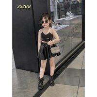 332BG Sét váy 2 dây da miumiu sang chảnh