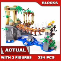 334 chiếc xếp hình Ninjago New Master Falls Cầu rừng thác sấm 10715, đồ chơi xếp hình dành cho trẻ em, phù hợp với mô hình Brick 70608.