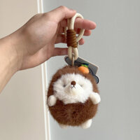 [3344 Người Đã Thu Thập] Búp bê treo nhồi bông nhím châu Âu, charm cặp đôi, phụ kiện ba lô dễ thương cho cô gái, móc khóa 3.20