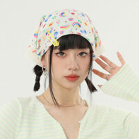 [3378 Người Đã Thu Thập] Khăn vuông vải cotton-linen Dopamine thương hiệu Cfnbharvest Châu Âu và Mỹ 58x58 Phong cách Pháp Khăn trang trí đầu nổi tiếng Internet/mz/