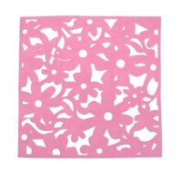 33mm Square Wall Hangings Decoration Foam Crafts Home Classroom Decor - Pink
