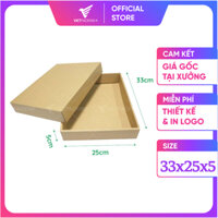 33x25x5 Combo 15 hộp âm dương, hộp quà đẹp giấy cứng, hộp carton Vietpacking V1079-15
