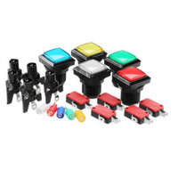 33x33MM Square LED Push Button for Arcade Game Console Controller DIY