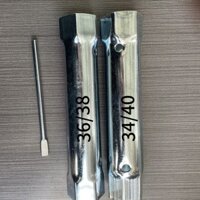 34 / 40,36 / 38 Ổ Cắm Cờ Lê Phòng Tắm Cờ Lê 200 Chiều Dài Độ Dày Tường 1.5 Mm Lục Giác Đai Ốc Ổ Cắm Cờ Lê