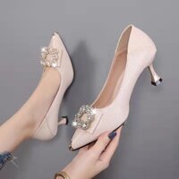 34-41 Giày Nữ Size Lớn Giày Cao Gót Stiletto Giày Mũi Nhọn