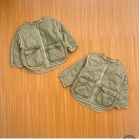 (3/4 4/5) Áo khoác ZR trần phao siêu nhẹ bomber túi vuông A155
