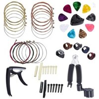 34 Chiếc Đàn Guitar Phụ Kiện Bộ Đàn Guitar Chọn Chuyển Vị Kẹp Đàn Guitar Acoustic Dây Cầu Chân Xương Dây