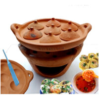 34 - Khuôn bánh khọt đất nung, gốm Bàu Trúc (bao bể vỡ)