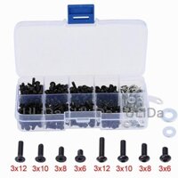 340 Chiếc Đa Năng Vít Hộp Bộ Cho 1 / 10 RC Bánh Xích HSP Redcat Traxxas TAMIYA CC01 Trục SCX10 HPI