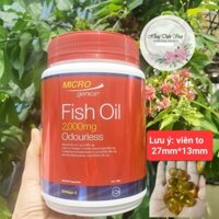 (340 viên-Úc) Siêu dầu cá 2000mg~600mg Omega 3 Microgenics Fish Oil 2000mg Odourless 340 viên