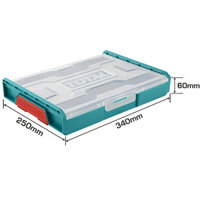 340x250x60mm Hộp nhựa đựng đồ nghề Total THKTV02