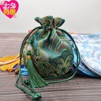 ✨✨3421 Người Khen ngợi Dây Rút Túi Vải Nhỏ Chống Bụi Bảo Quản Wenwan Túi Trang Sức Túi Vải Nhỏ Cổ Tua Rua Bao Bì Túi 25.3.21