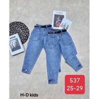 (35-40kg)quần jean,quần bò dài ngố cho bé gái