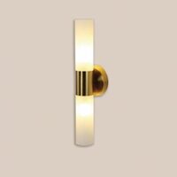 35 - VK106: Đèn gắn tường chao thủy tinh 2 đầu - KT: Ø70mm x H400mm - Bóng đèn LED G9 x 2 bóng