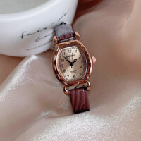 [3503 Bộ sưu tập người] Đồng hồ mặt số nhỏ vuông dành cho nữ Thắt lưng mỏng Retro Trường trung học cơ sở Tính khí đơn giản Phong cách Preppy Học sinh phù hợp Nhỏ20250301