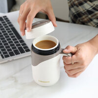 3528 Người Gốm Lót Nhiệt Cốc Văn Phòng Có Nắp Nữ Nam Cốc Nước Có Tay Cầm Hộ Gia Đình Sáng Tạo Độc Đáo Đơn Giản Cốc Trà