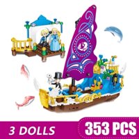 353 Chiếc Khối Xây Dựng Tương Thích Lego Hoàng Gia Tàu Thuyền Công Chúa Hoàng Tử Gạch Bộ Đồ Chơi Giáo Dục Cho Bé Gái Bé Trai Trẻ Em