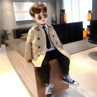 3531 Bộ Sưu Tập Người Quần Áo Trẻ Em Bé Trai Áo Gió Mùa Xuân Thu Quần Áo 2025 Đẹp Trai Thời Trang Phong Cách Anh Trẻ Em Bé Phiên Bản Hàn Quốc Hàng Đầu Hợp Thời Trang 3.1