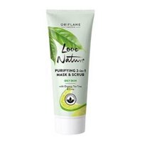 35576 Oriflame – Mặt nạ tinh dầu trà Love Nature Purifying 2-in-1 Mask & Scrub with Organic Tea Tree