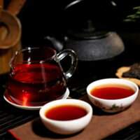 357g Menghai Heaven Earth Bulang Bánh trà Pu-erh tuổi, Trà Puer chín tuổi