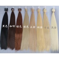 35cm Dài 100cm Chiều Rộng Búp Bê Phụ Kiện Tóc Giả Nhiều Màu Cho 1 / 3 1 / 4 Búp Bê Tóc Giả