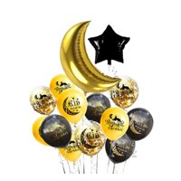 35pcs Balloons Eid Decorations Balloon Party Decoration Eid Mubarak Balloons Eid Party Decoration  Ramadan Eid Decoration Islamic Muslim Party Decoration