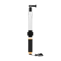 36-62cm/14-24 Inch Transparent Float Extension Pole Floaty Floating Extendable Selfie Stick with Remote Controller Clip for GoPro Hero 5/4/3+/3/2 for Xiaoyi SJ4000 Action Camera