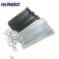 36 Cái / lốc 45 # thép Off-road Xe Máy nan hoa cho 16 / 17 / 18 / 19 / 21 inch Bánh Xe Thép nan hoa Phụ kiện xe đạp Pit