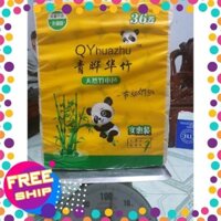 36 CUỘN GIẤY ĂN GẤU TRÚC CAO CẤP QYHUAZHU 2.8KG (GIÁ SIÊU RẺ )