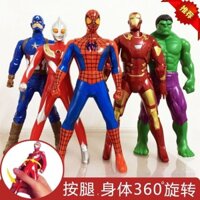 360 Độ Ultraman Xoay Đồ Chơi Kuaishou Diga Siêu Nhân Người Nhện Thực Hành Búp Bê Mô Hình Nam 3.29
