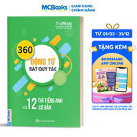 360 Động Từ Bất Quy Tắc Và 12 Thì Cơ Bản Trong Tiếng Anh Khổ Nhỏ  tải APP MCBOOKS để trải nghiệm hệ sinh thái MCPlatform và nhận quà tặng  tặng thêm bookmark