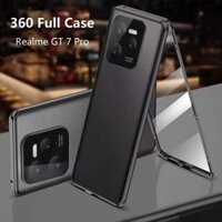 360 Full Ốp Lưng Cho Realme GT7 Pro Cho Realme GT neo 7 5 6t 6se Pro 5G Kính Cường Lực Da Vỏ Điện Thoại Bảo Vệ Hai Mặt Cản