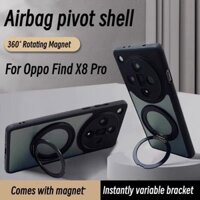 360 Nhẫn Đứng Nam Châm Ốp lưng Oppo Find X8 pro X7 Ultra X6 pro reno 12 11 pro 11f k12 k12x a3pro Sạc Không Dây Mờ Ốp Lưng Bảo Vệ Camera Vỏ Ốp Lưng