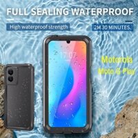 360 Toàn Thân Dành Cho Motorola Moto G Play (2024) 6.5 "Có Dây Đeo IP68 Chống Thấm Nước Chống Sốc Vỏ Chống Bụi Dây Đeo Bao Da Bảo Vệ Màn Hình