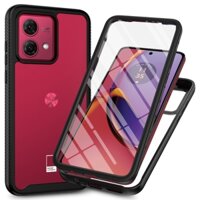 360° Vỏ Toàn Thân Cho Motorola Moto G84 G 84 8 4 84G XT2347 XT2347-1 XT2347-2 Vỏ Điện Thoại Mềm Bảo Vệ Màn Hình PET Phim Cứng PC Ốp Lưng Silicon Bảo Vệ W0