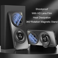 360° Xoay Từ Đứng Ốp Lưng Điện Thoại VIVO X200 Pro Mini 5G Vỏ Chống Sốc Tản Nhiệt Giá Đỡ Vỏ Bảo Vệ Camera Phim Vỏ Điện Thoại