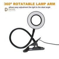 360°Đèn bàn đọc sách linh hoạt cho bàn làm việc trên giường -A