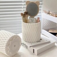 360°Giá Đỡ Cọ Trang Điểm / Bút Chì / Son Môi Dạng Xoay Tiện Lợi
