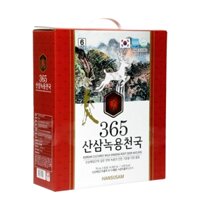 365 Korean Cultured Wild Ginseng Root Deer Antlers Hộp 60 Gói x 50ml của Hàn Quốc - Nước Chiết Xuất Nhung Hươu Hồng Sâm Núi 365