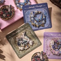 3650 Người Bộ Sưu Tập Bướm Kim Loại Tủ Lạnh Dán Du Lịch Lưu Niệm Văn Hóa Sáng Tạo Quà Tặng Tranh Sơn Dầu Tủ Lạnh Dán Điểm Tham Quan Lưu Niệm Quà Tặng 3.2.1