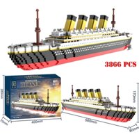 3688 Chi Tiết - Bộ đồ chơi lắp ráp mô hình tàu Titanic, lắp ghép tàu thủy Titanic siêu to