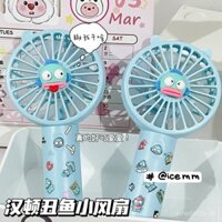 [3696 Người Đã Thu Thập] Quạt cầm tay Hanton Ugly Fish cho sinh viên, trẻ em, cặp đôi, quạt điện mini hoạt hình giá trị cao