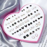 36paris / hộp nhựa thiết kế hỗn hợp hộp trái tim bông tai thời trang