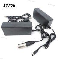 36v 42V 2A 60W AC sang DC 5.5 3PIN XLR cắm bộ chuyển đổi nguồn sạc Lithium Li-ion Li-poly cho pin xe đạp điện EU us VN @ F