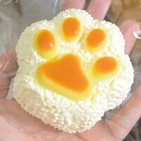 [3720 Đánh giá tích cực] Bánh gạo hình chân mèo squishy cùng kiểu dáng, cảm giác nước, bùng nổ, kem giảm căng thẳng, cảm giác silicone giả, slime YKYC